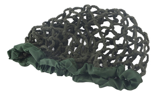Funda De Casco De Red De Camuflaje De Algodón Verde Militar