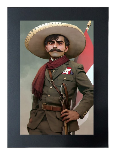Cuadro De Emiliano Zapata El Caudillo Del Sur # 12