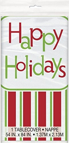 Unique Mantel De Plástico Happy Holidays,