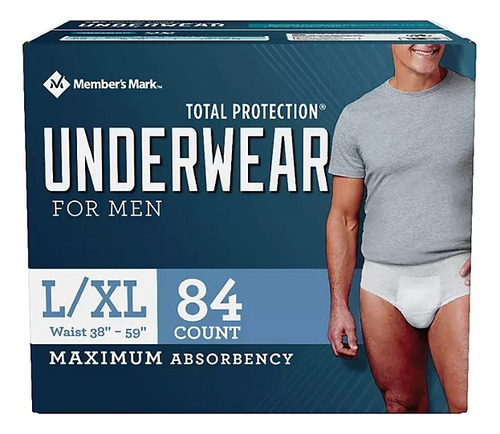 Member's Mark Ropa Interior Desechable Pa Hombre Talla L/xl Talla Grande y Extra Grande