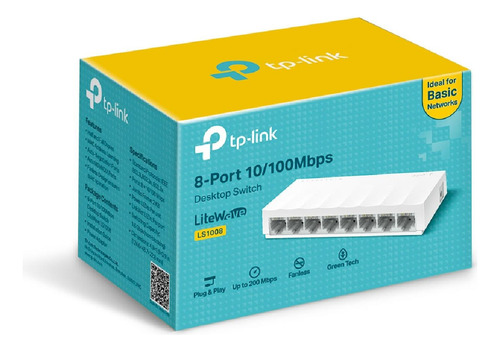 Switch De Escritorio 8 Puertos 10/100 Ls1008 Tp-link