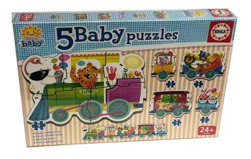 Imagen 1 de 5 de Rompecabezas Educa Baby Puzzles Trencito Playking
