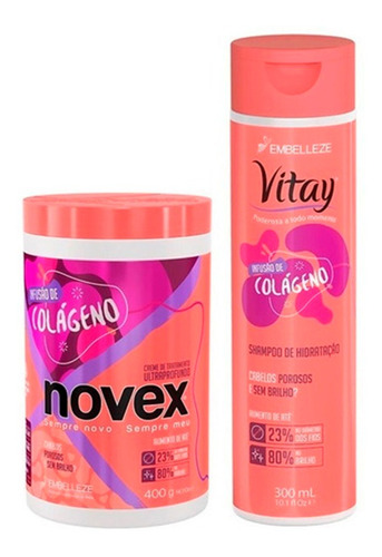 Novex Kit Infusion Colageno Shampoo 300 - mL a $140