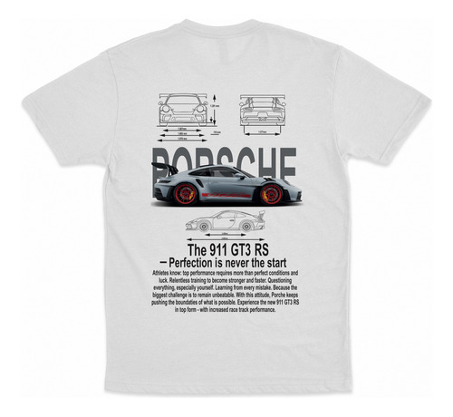 Playera Carro Porsche 911 Gt3 Rs Fireskull Original