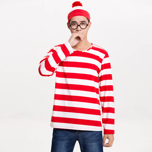 Disfraces De Where's Wally Para Padres E Hijos, Anime Waldo