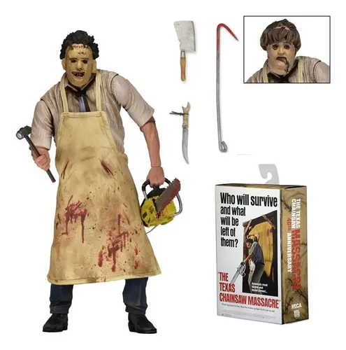 Figura Leatherface De La Matanza De Texas – Edición 40 Aniversario | Estatua De PVC De 14 Cm | Coleccionable De Terror Para Decoración Y Regalo