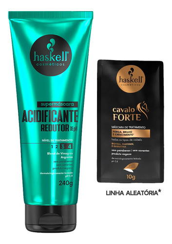 Haskell Supermáscara Acidificante Capilar De Ph 240g +1sachê