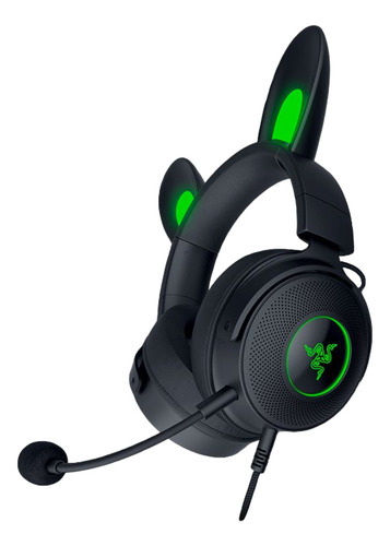 Audifono Gamer Razer Kraken Kitty V2 Pro Black Chroma Usb Color Negro