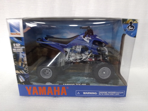 Cuatrimoto Yamaha Yfz 450. / Escala 1:12 / 17 × 10 × 9,5 Cms