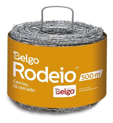 Arame Farpado Belgo Rodeio 500 Metros 
