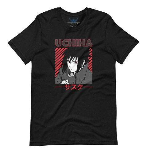 Playera Uchiha Sasuke Naruto Shippuden Caballero/dama/niño