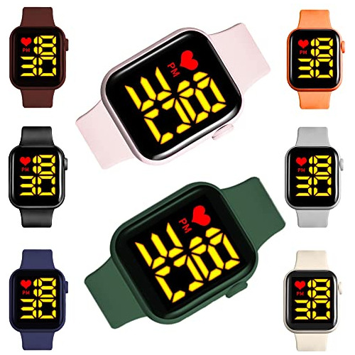 Relojes Led Unisex De Silicona Para Deporte Y Moda