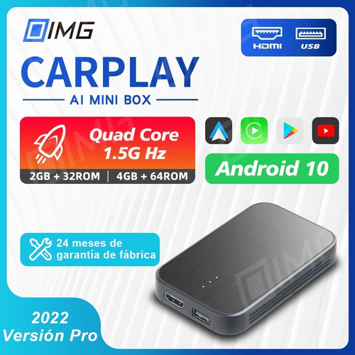 Carplay Ai Box Netflix/youtube Android Sistema Sim/chip4+64g