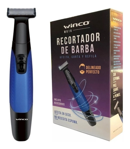 Recortador Afeitadora De Barba Winco Cuchilla Acero Inox