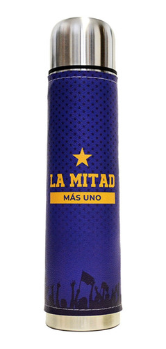 Imagen 4 de 7 de Equipo De Mate Completo Azul Y Oro Cuero Set Kit Matero