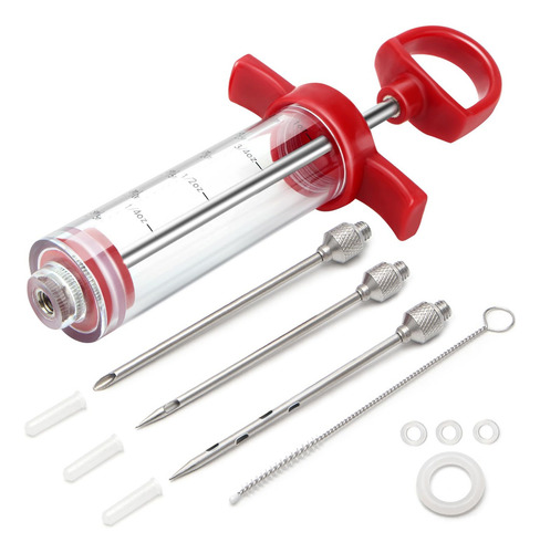Inyector De Carne Kit De Plástico 30 Ml Para Barbacoa