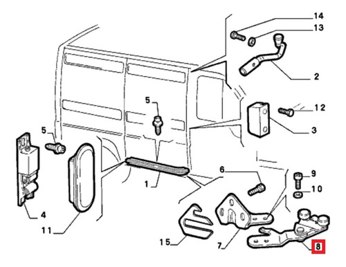 Guia Inferior De Porton Lateral Fiat Ducato 1995 - 2017