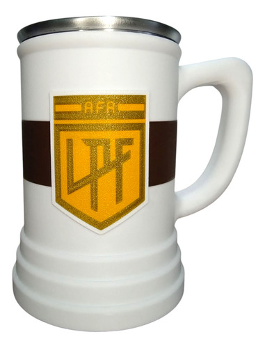 Platense Campeon 2025 Parche Liga Vaso Jarra Fernetero 500cc Blanco