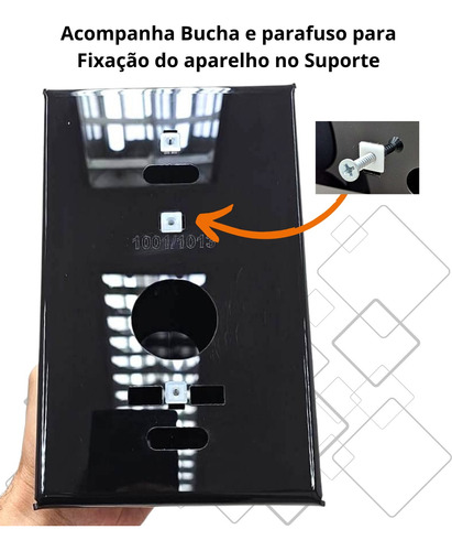 Suporte 45° Acrílico Compativel Porteiro Xpe 1013 Bio