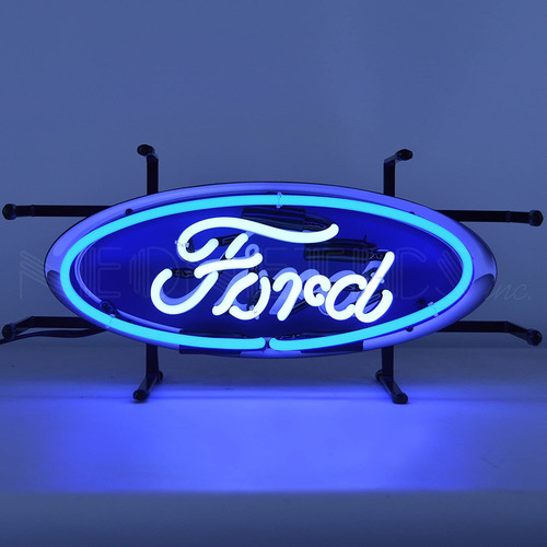 Neonetics Ford - Cartel Ovalado De Neon