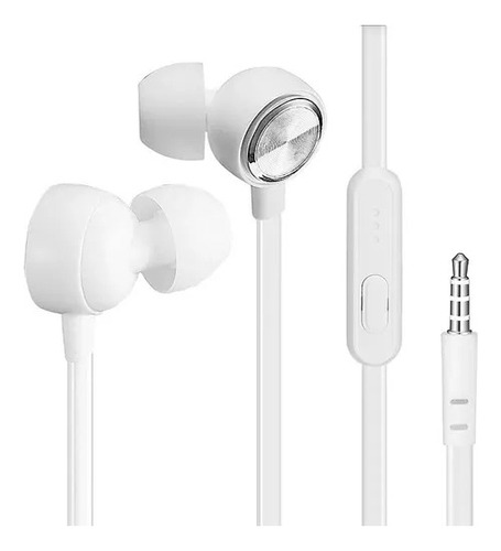 Auriculares In-ear Dekkin Con Micrófono 3.5 Mm Manos Libres Color Blanco