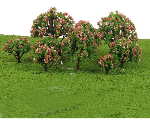 Set 5 Arbol C Melocoton Maqueta Vegetacion Modelismo Escala