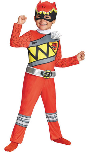 Disfraz Talla 3t- 4t Para Niño De Ranger Rojo Halloween