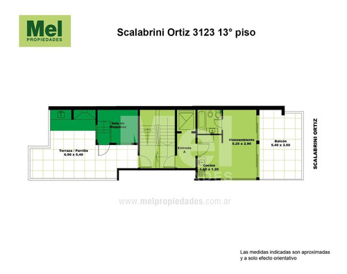 Imagen 19 de 19 de Departamento En El Emprendimiento Scalabrini Ortiz 3123