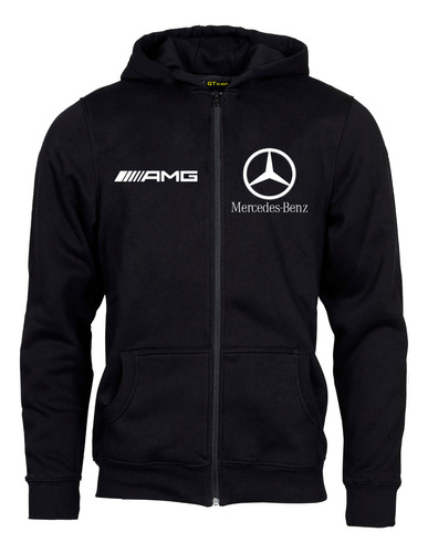 Campera Mercedes Benz Algodon Frisado Estampado Gt Shop