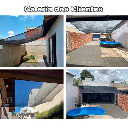 Tela De Sombreamento 4x5m 80% Com Ilhós Toldo Para Garagem, Carro, Proteção Contra Sol E Granizo Em Áreas Externas Mos Telas