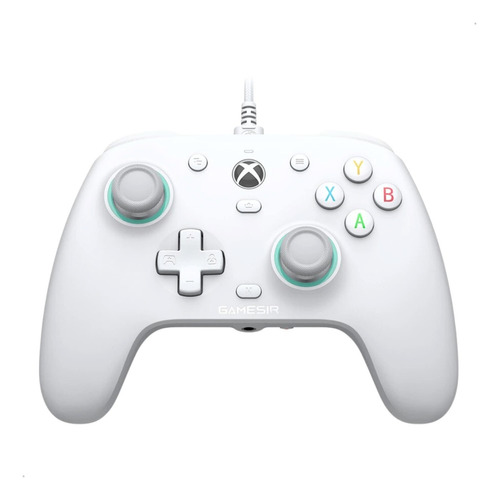 Controlador tipo joystick Gamesir G7 para Xbox, 2 placas frontales con cable blanco