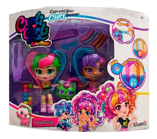 Muñeca Curligirls Cambia De Color Twin Pack 82079