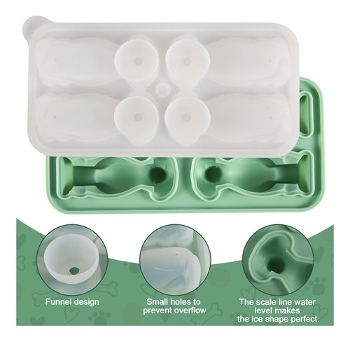 Labrador Dog Ice Cube Cube Cube, Silicone En Forma De Perro