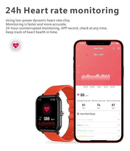 Smartwatch Impermeable Con Monitor De Presión Arterial