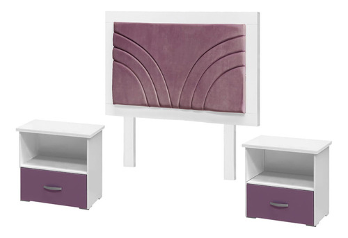 Recamara Matrimonial Danna 6 Piezas Blanco Këssa Muebles