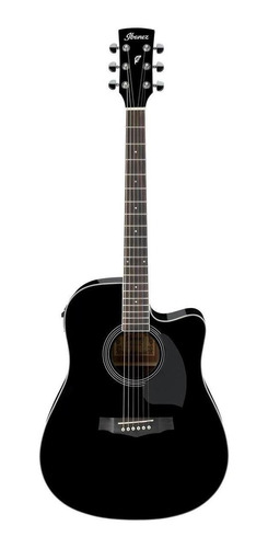 Guitarra Electroacústica Metálica Ibanez Pf15ece Negra