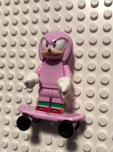 Lego Hyper Knuckles Minifigura Con Accesorio Sonic