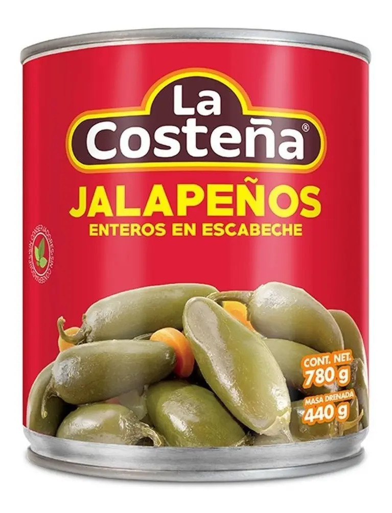Chiles Jalapeños La Costeña Enteros 780g