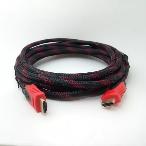 Cable Hdmi 5 Metros - Doble Filtro Mallado Punta Dorada