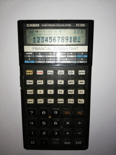 Calculadora Vintage Casio Financial Consultant 