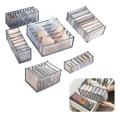 6pz Organizadores Ropa Caja Almacenamiento De Ropa Plegable