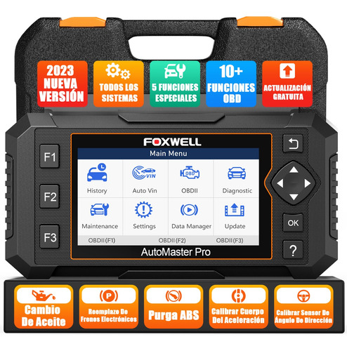 Escáner Obd2 Foxwell Nt624 Elite Leer Código Todos Sistemas