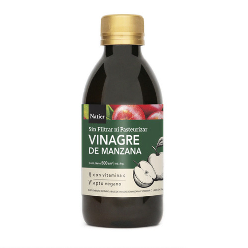 Vinagre De Manzana Bebible Natier X 250 Ml Sabor Neutro