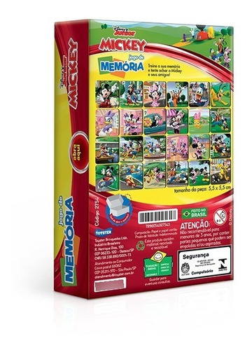 Jogo De Memória Mickey 24 Pares Jak