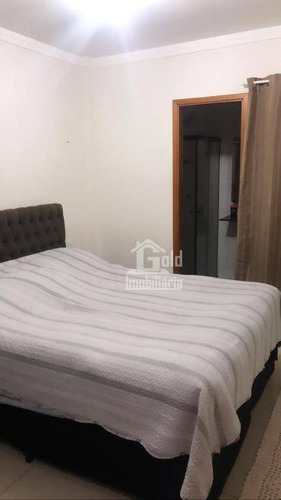 Apartamento Com 2 Dormitórios À Venda, 56 M² Por R$ 220.000 - Residencial Greenville - Ribeirão Preto/sp - Ap3104