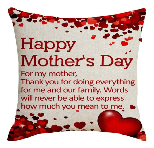 Zzyongyi Feliz Día De Las Madres Fundas De Almohada Mamá Abu