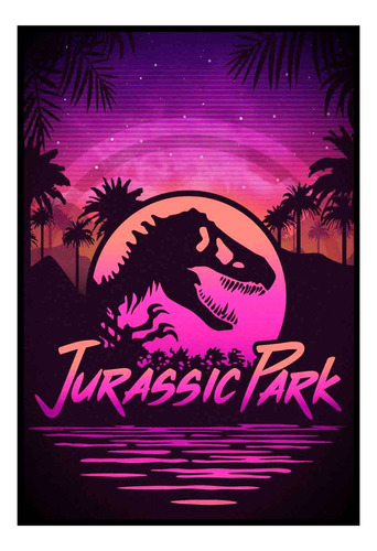 Cuadro Premium Poster 33x48cm Jurassic Park Cine Arte