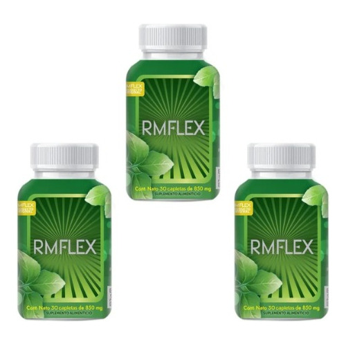 Rmflex 100% Original 3 Frascos Con 30 Tabletas C/u