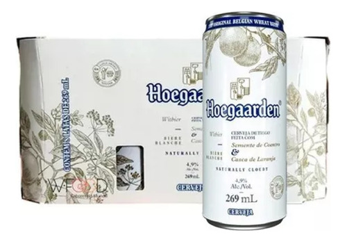 Cerveja Hoegaarden White 269ml (8 Latas)