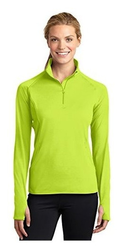 Sport-tek Mujer Sport-wick Stretch 1-2-zip Pullover L Charge